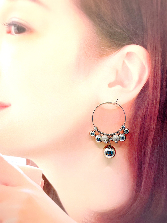 bally hoop　Pierce（silver） 2枚目の画像