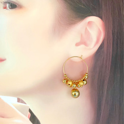 bally hoop　Pierce（gold） 2枚目の画像