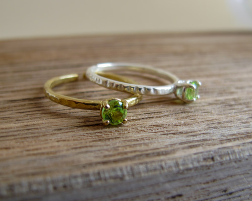 ８月の誕生石 ペリドット デザイン リング サイズ＃１２・５ 8月の誕生石 天然ペリドットリング 5月の誕生石 エメラルドリング