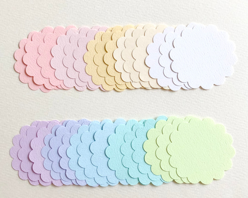 ハートレース。メッセージカード。10枚。コメント。アルバム。クラフトパンチ。 クラフトパンチのカード30枚(4.5cm)〜コメントカード メッセージ