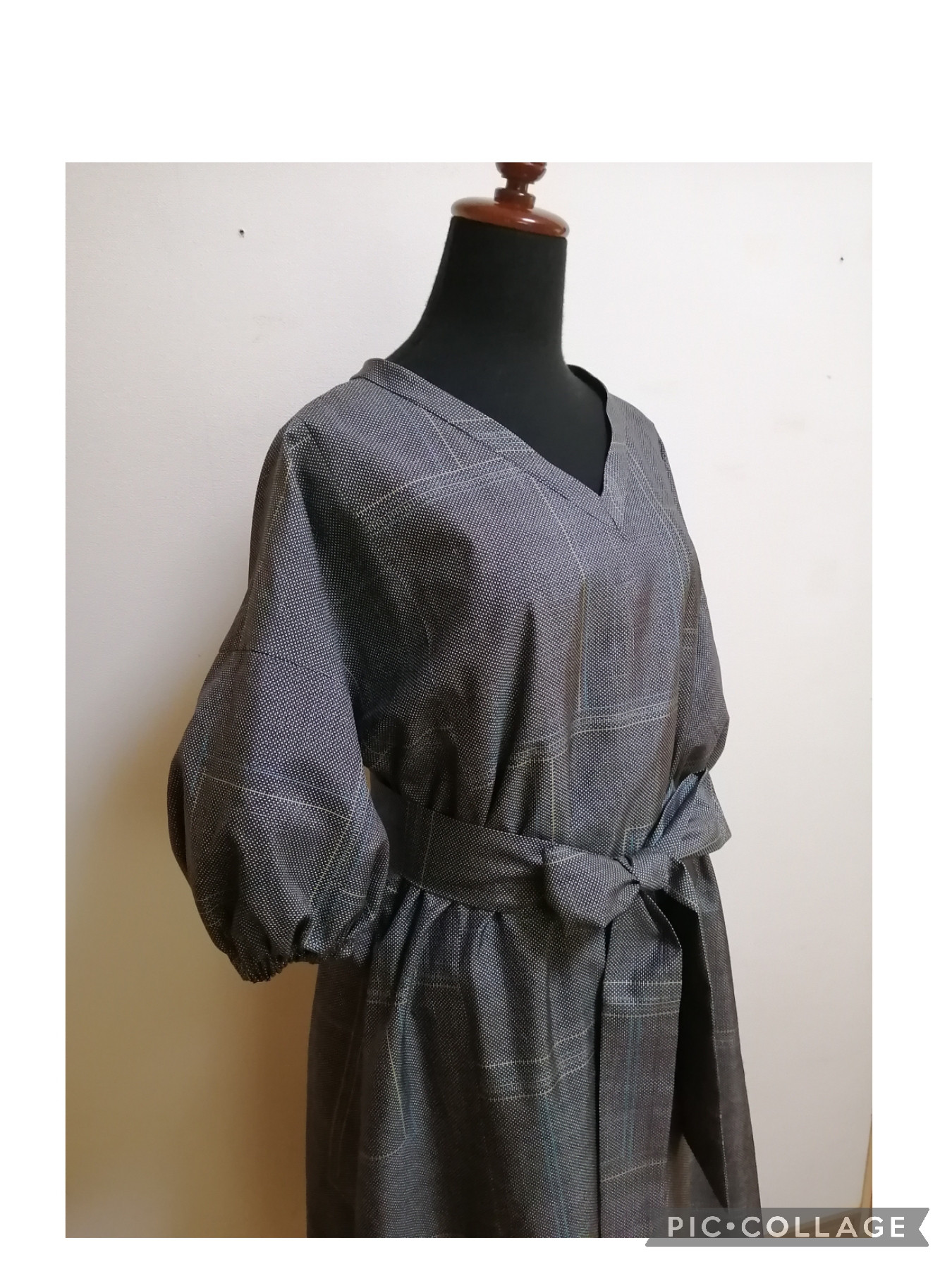 SOLD 着物リメイク ワンピース 大島紬 ワンピース さらあお 通販