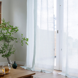 自然素材 麻 リネン100％ カーテン「エブリアイス」 カーテン
