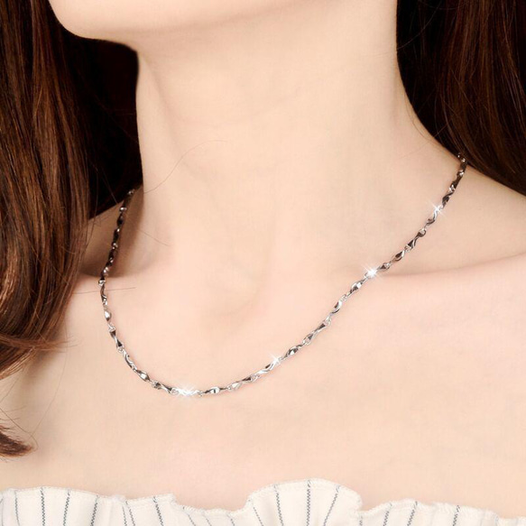 プラチナ Pt950 スクリューチェーンネックレス プラチナ PT950スクリューチェーン メンズ ネックレス339 - メルカリ