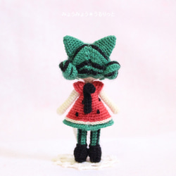 赤×緑のネコミミスイカちゃん♪ 3枚目の画像