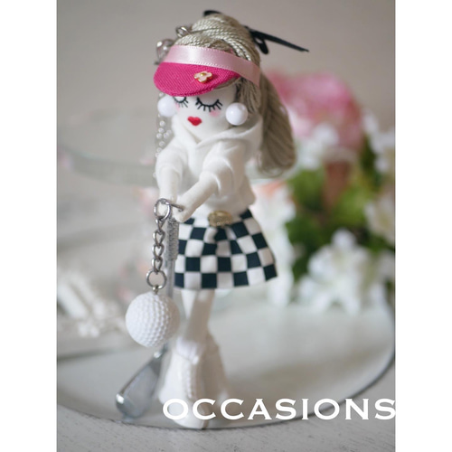 ゴルフルルベちゃん バッグチャーム OCCASIONS 通販｜Creema(クリーマ 