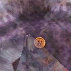 チュールニットプリント生地　ぼかし柄　紫系　（約115ｃｍ×約50ｃｍ）　【ハンドメイドのための小さな布】　p2041 3枚目の画像