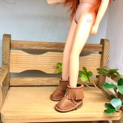 森き　ショートフリンジブーツ　ウエスタン　miniature boots. 5枚目の画像
