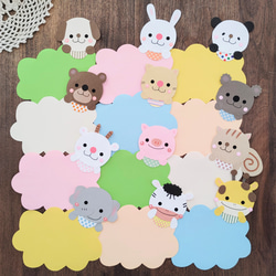 ふわふわ☻いぬ・ねこ・しまうま』壁面飾り☁受注制作 雑貨