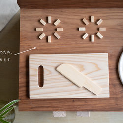 木製　ミニミニキッチン　～フローリング材①～　卓上ままごとキッチン　SDGs 4枚目の画像