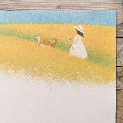 絵本のような一筆箋 ひまわり メッセージカード la sogno 通販