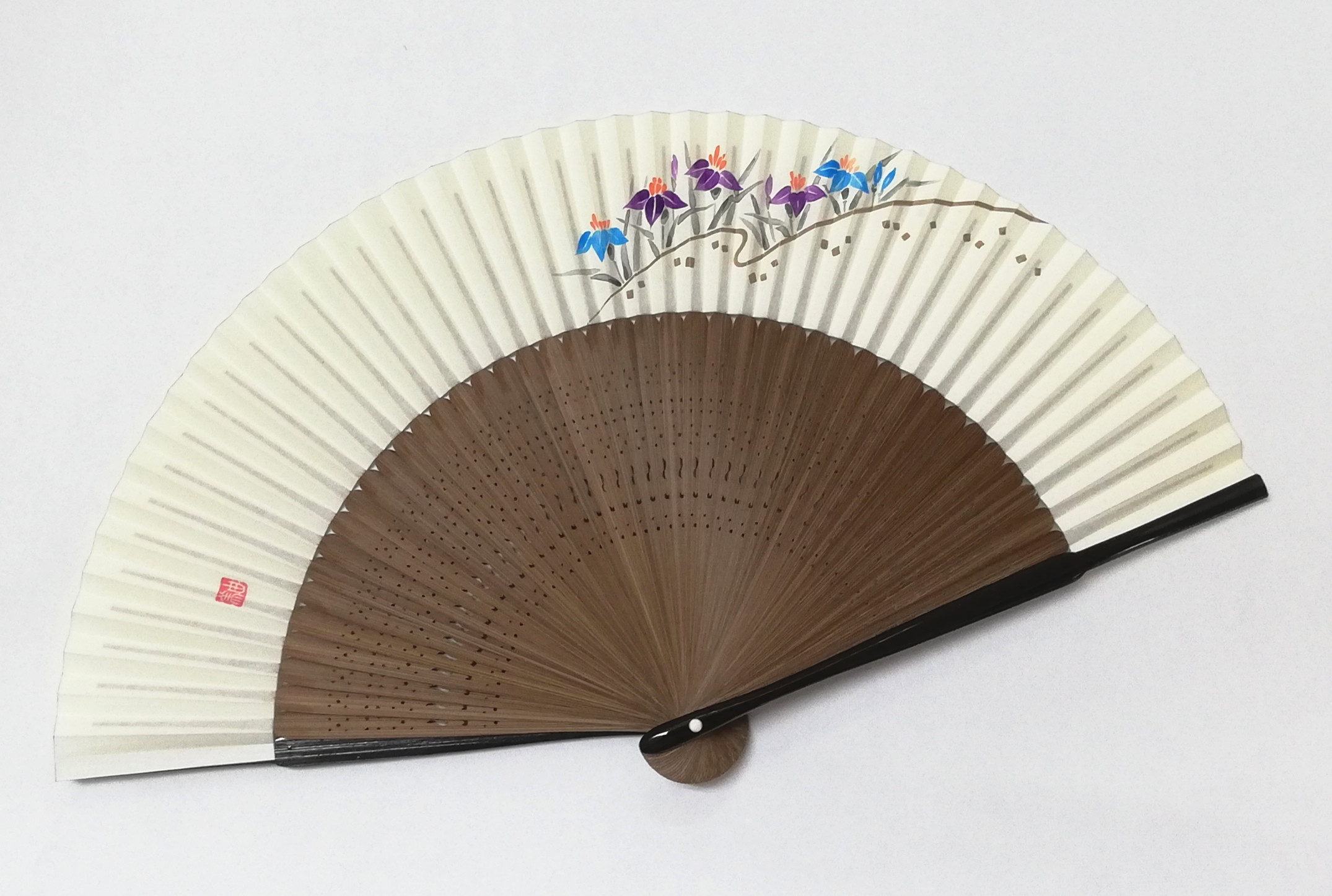 【本体価格20%OFF】趣-omomuki- <菖蒲>　京扇子