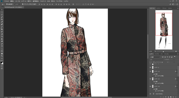 ファッションデザイン画・スタイル画 制作 3枚目の画像