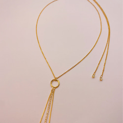 SWP long necklace（gold） 2枚目の画像