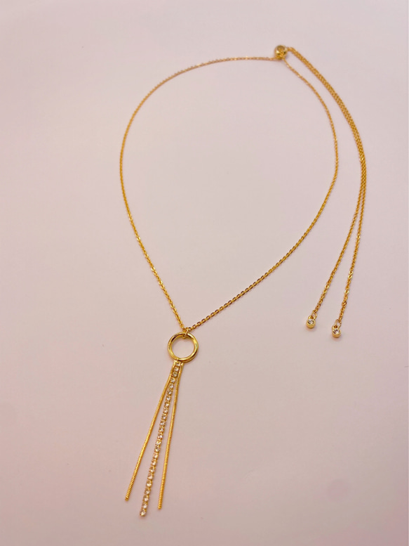 SWP long necklace（gold） 2枚目の画像