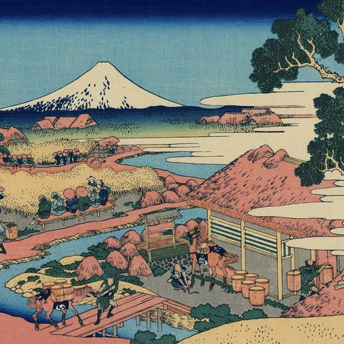駿州片倉茶園ノ不二 ドライ Tシャツ HOKUSAI 葛飾北斎 富嶽三十
