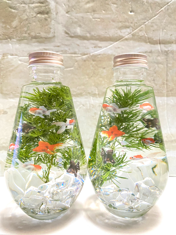 ハーバリウムローズガーデン＊しずく＊沢山の薔薇達キラキラかすみ草