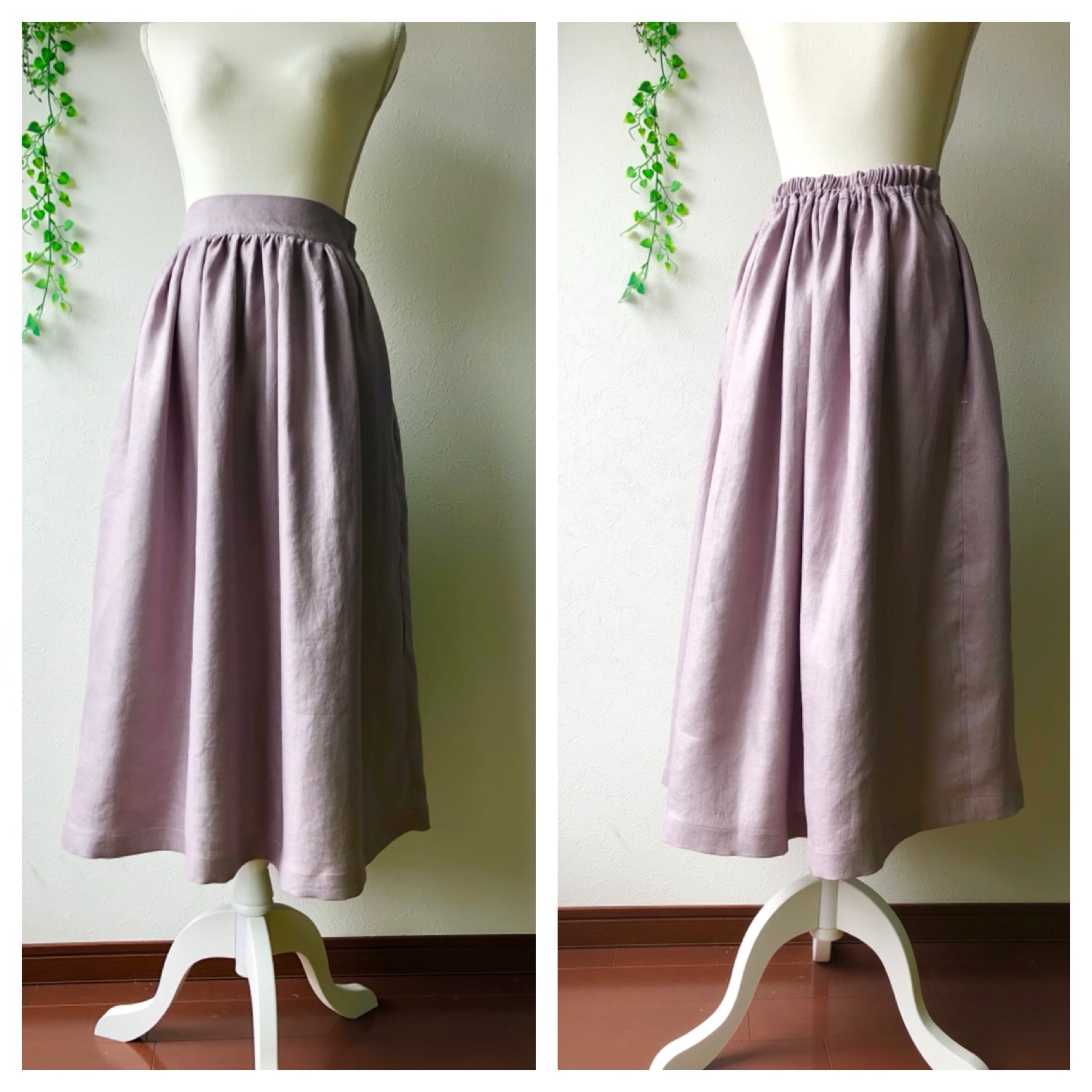 サイズ受注製作/フレンチリネンスカート