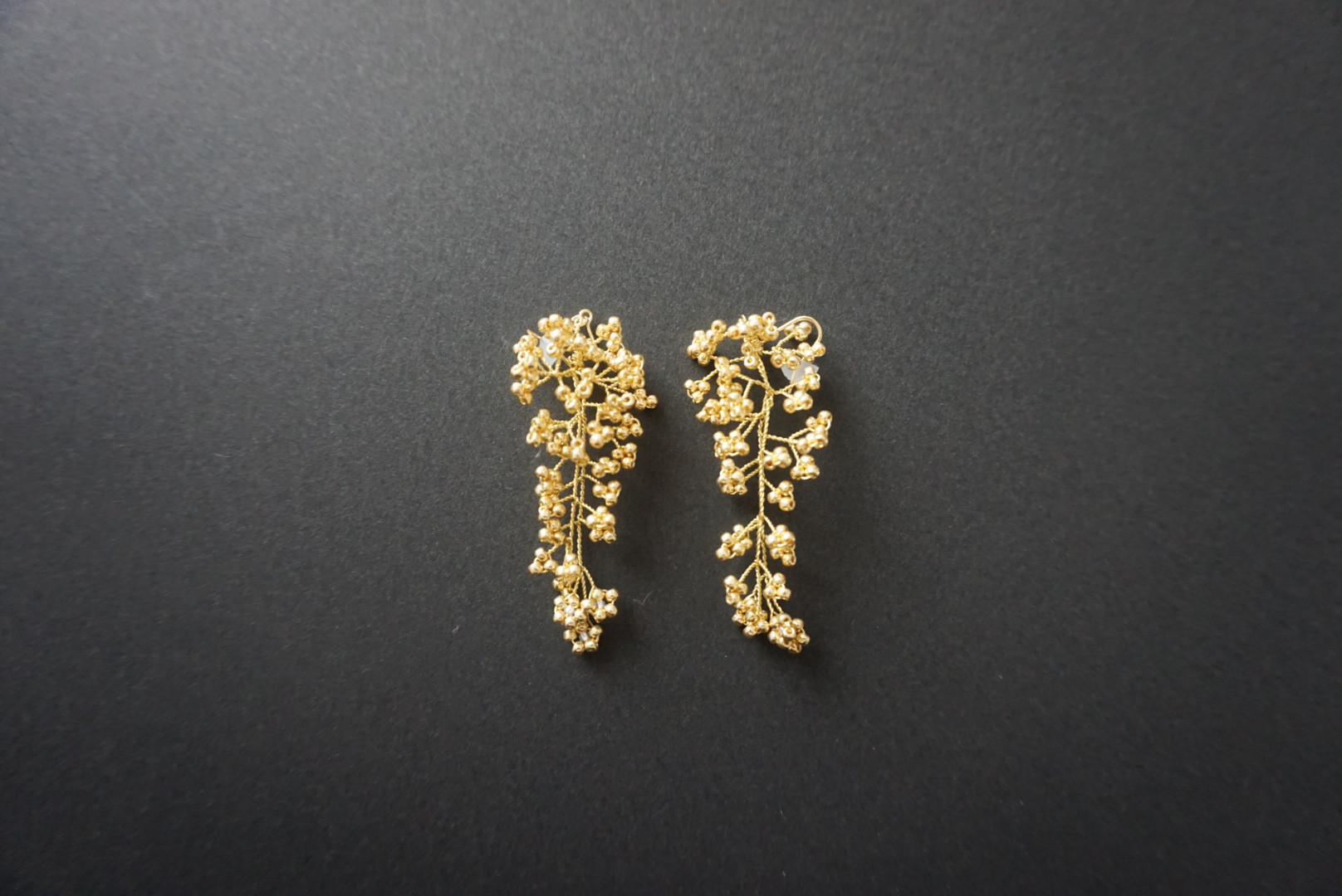 -034/ワイヤービーズピアス