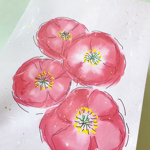 お花ポスター【手描き】 de5ac4b6b8cc1c35f13aec1e9e681c