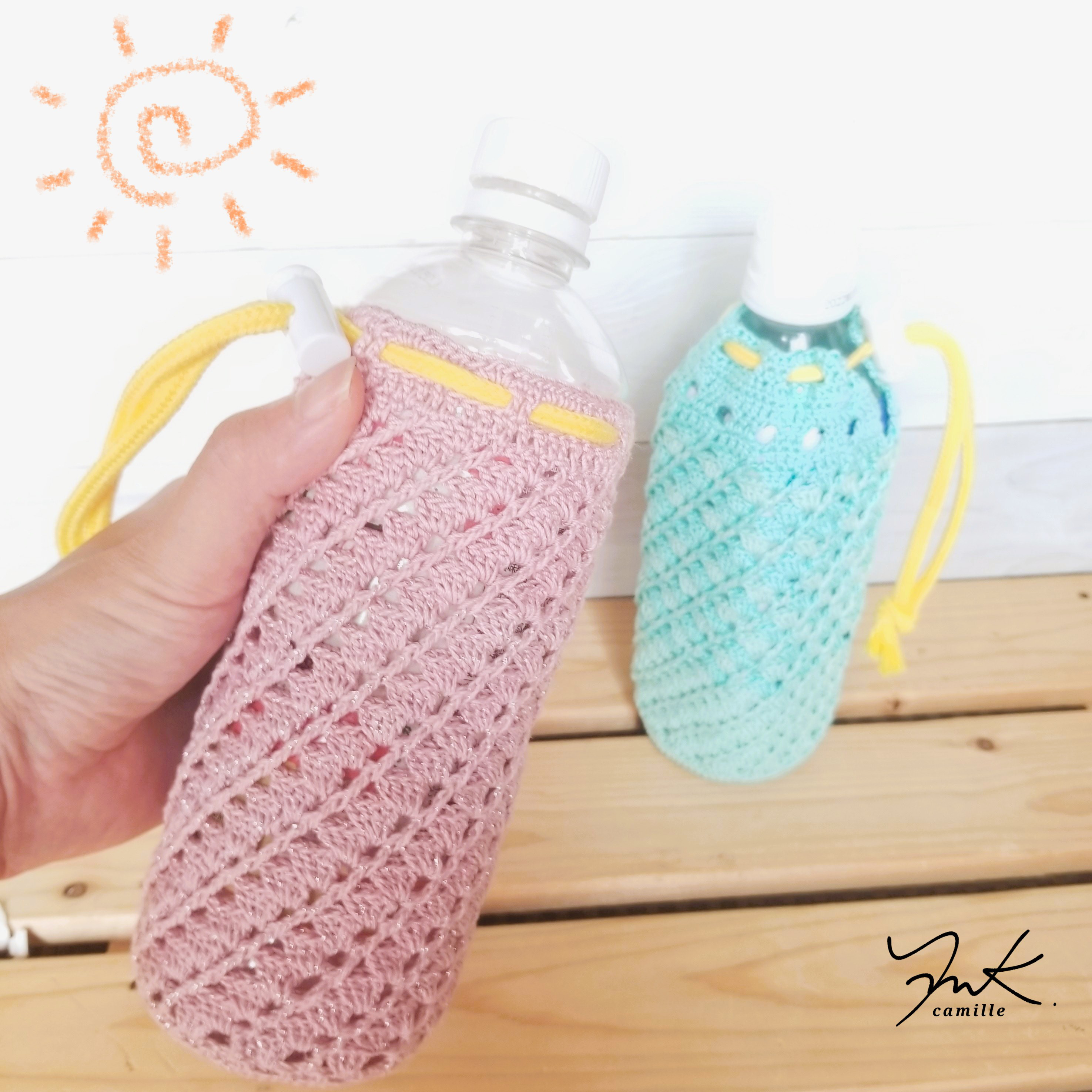 レースたっぷりペットボトルカバー レースたっぷりペットボトルカバー