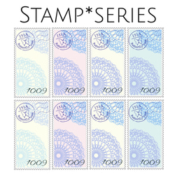 切手風シールⅢ　レース シール  小さめサイズ　２シート　計88枚 2枚目の画像