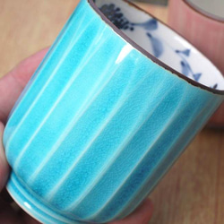 ◆產品編號8235 十字趾蔓藤花紋情侶茶杯 陶瓷豆沙 第2張的照片