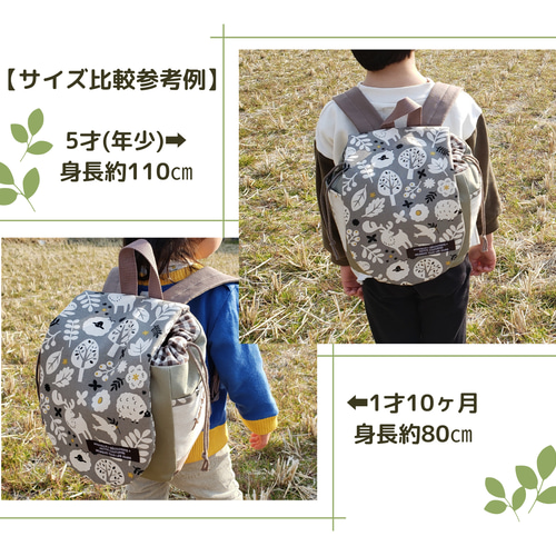 美品　北欧人間工学花柄リュック 美品 北欧人間工学花柄リュック 【公式通販】