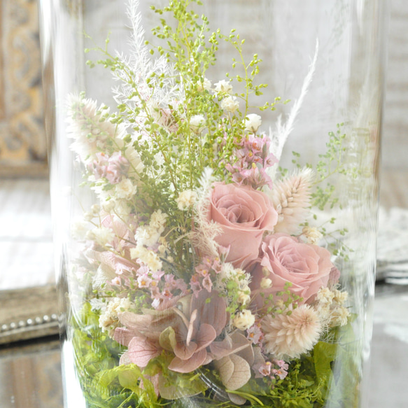 ✽やさしく寄り添う✽モダンなお供え花【funeral glass flower 〜pink～ 】 7枚目の画像
