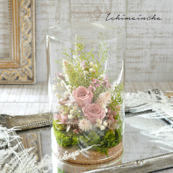 ✽やさしく寄り添う✽モダンなお供え花【funeral glass flower 〜pink～ 】 1枚目の画像