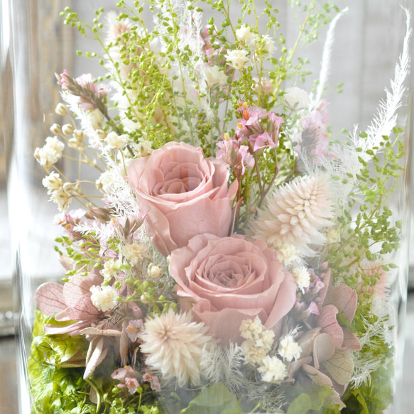 ✽やさしく寄り添う✽モダンなお供え花【funeral glass flower 〜pink～ 】 8枚目の画像