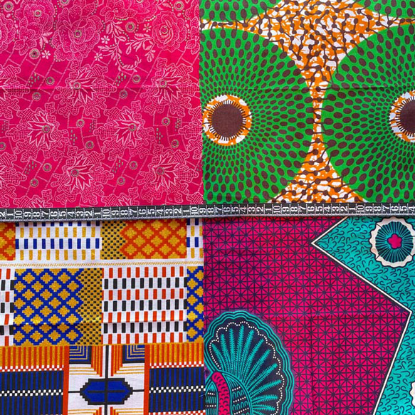 ハギレセット＊20枚組  生地  アフリカ布 アフリカン 小物作り ハンドメイド 手作り 手芸用品 布 カットクロス 3枚目の画像