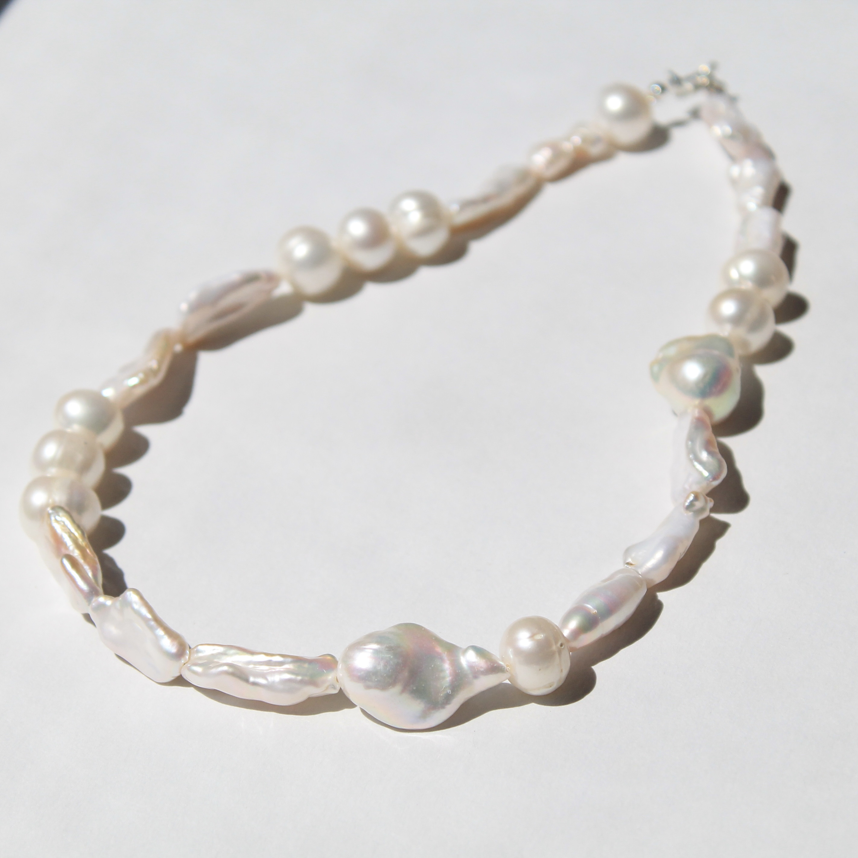 [Design Order] 淡水パール ネックレス (シルバー)