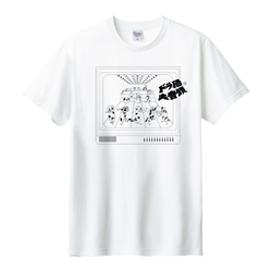 歌川国芳　 ドラ猫大音頭（ブラウン管越し）Tシャツ　6色展開 2枚目の画像