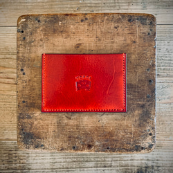 手縫いの革のパスケース（カードケース）『GRINDENKO Topolino30』 2枚目の画像