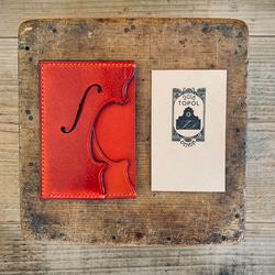 手縫いの革のパスケース（カードケース）『GRINDENKO Topolino30』 6枚目の画像
