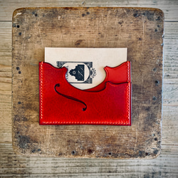手縫いの革のパスケース（カードケース）『GRINDENKO Topolino30』 5枚目の画像