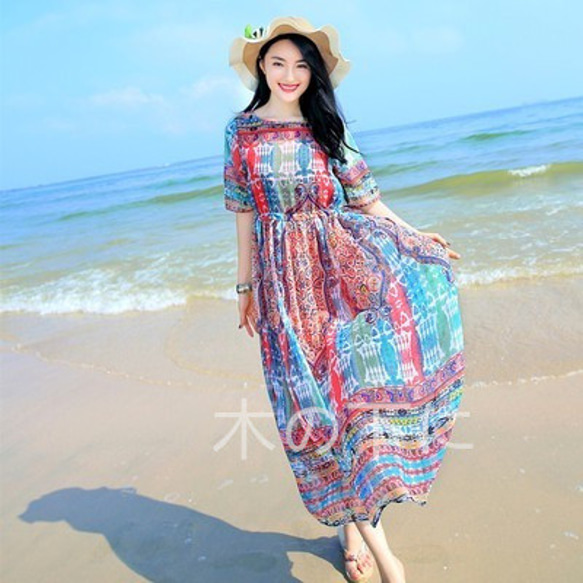 リゾートワンピース ビーチワンピース レディース 海外旅行 夏旅行 海 ビーチ お洒落 人気ワンピース ロングワンピース ビーチワンピース リゾート 夏物 旅行 おすすめ マキシ丈 ビーチ
