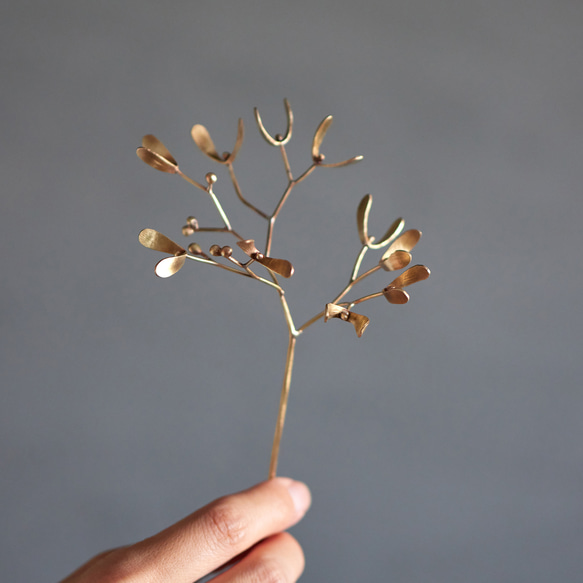 真鍮製〕- ヤドリギ - アートフラワー marronnier -マロニエ- 通販