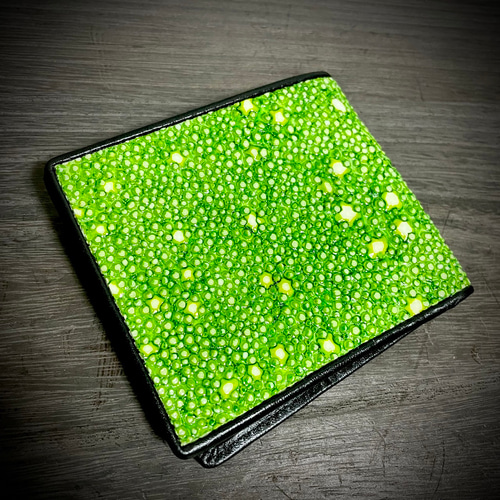 スタースティングレイ 長財布 カード15枚 大容量 ガルーシャ グリーン 緑
