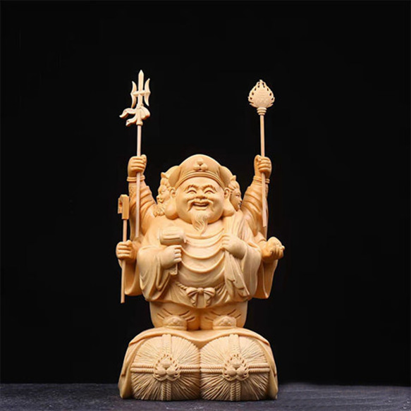 最高級 三面大黒天 仏師彫り 細工精彫 木彫仏像 商売繁盛 彫刻 最高級 三面大黒天 仏師彫り 細工精彫 木彫仏像 商売繁盛 彫刻