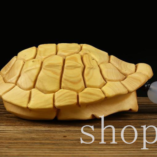 MD428亀（かめ）の彫刻、新品、木彫 高級木彫り☆鎮宅辟邪