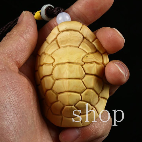MD428亀（かめ）の彫刻、新品、木彫 高級木彫り☆鎮宅辟邪 ☆黄楊木