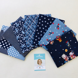 Set sail America Fat Quarter Bundle セットセイルアメリカカットクロス7枚(A) 1枚目の画像