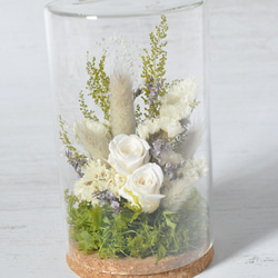 ✽モダンなお供え花2個セット【funeral glass flower 〜white～ 】 6枚目の画像