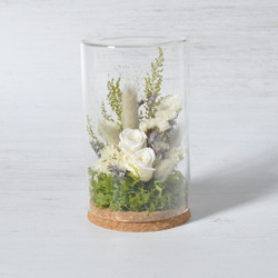 ✽モダンなお供え花2個セット【funeral glass flower 〜white～ 】 4枚目の画像