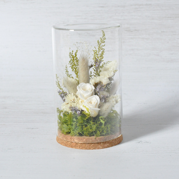 ✽モダンなお供え花2個セット【funeral glass flower 〜white～ 】 4枚目の画像