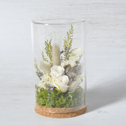 ✽モダンなお供え花2個セット【funeral glass flower 〜white～ 】 3枚目の画像