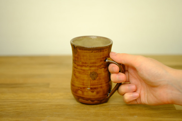 福岡県小石原焼　やままる窯　マグカップ（MA0607） 3枚目の画像