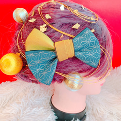 再出品【麦わら帽子】ベビーヘアクリップ　キッズヘアクリップ　ヘアゴム コットンで編んだ麦わら帽子♪ベビーヘアゴム ベビーヘア