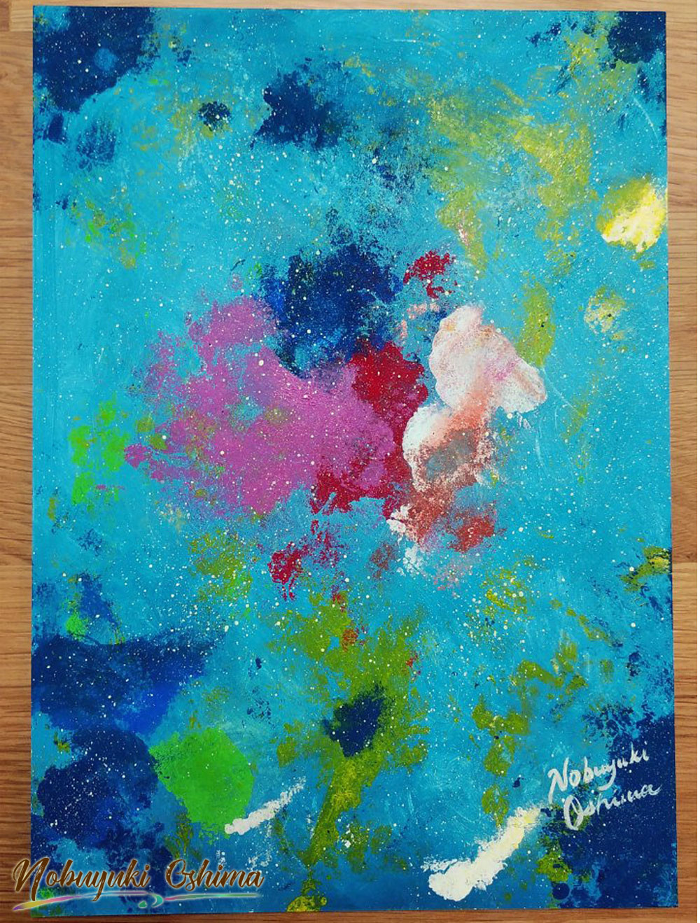 オリジナル　水彩画　原画1995作品　　 “I NDIA ” 注文制作します 水彩画原画 あじさいと江ノ電 ＃510 | iichi 日々の